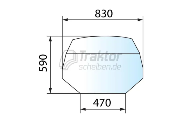 Dachscheibe klar für JCB Teleskoplader 520-40