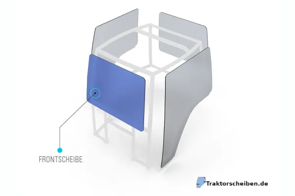 Frontscheibe getönt für JCB Teleskoplader 505-20TC, 525-60 T4i