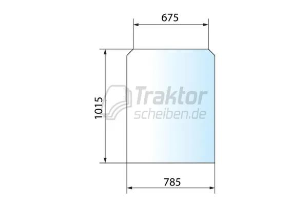 Frontscheibe getönt für JCB Teleskoplader 505-20TC, 525-60 T4i