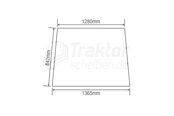 Frontscheibe klar für ZETOR Traktor 5911, 6911