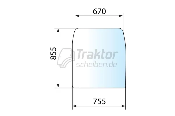 Frontscheibe getönt für JCB Teleskoplader 520 LE, 526S