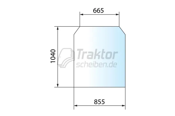 Frontscheibe getönt für JCB Teleskoplader 535-125, 535-140