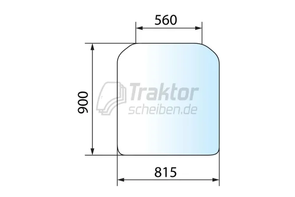 Getönte Frontscheibe für JCB Teleskoplader 520-40