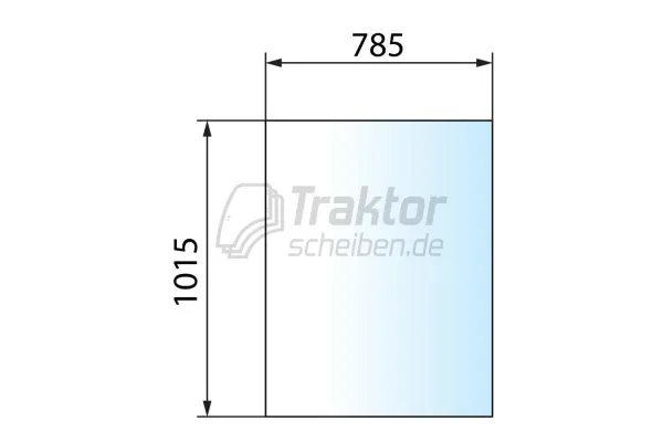 Getönte Frontscheibe für JCB Teleskoplader 526-56