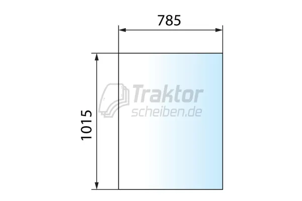 Getönte Frontscheibe für JCB Teleskoplader 528-70, 530S