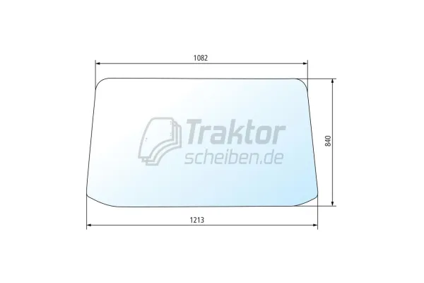 Heckscheibe klar für BELARUS Traktor 80, 900