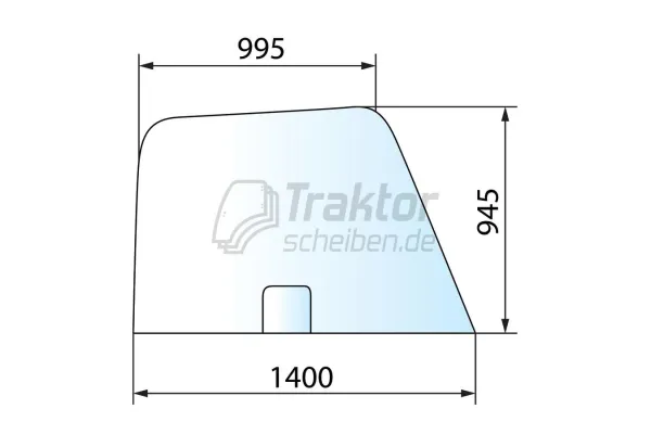 Seitenscheibe für JCB Teleskoplader 526-56