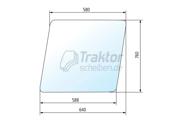 Türscheibe oben für BELARUS Traktor 82, 920