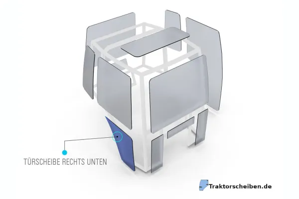 Türscheibe unten für JCB Teleskoplader 526-56