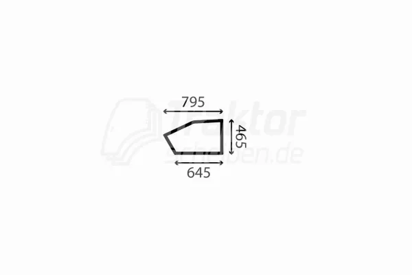 Türscheibe unten LH für JCB Teleskoplader 525-60 T4i