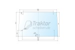 Heckscheibe für CLAAS-RENAULT Traktor 65-34, 90-32 Heckscheibe für CLAAS-RENAULT Traktor 65-34, 90-32