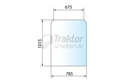 Frontscheibe getönt für JCB Teleskoplader 505-20TC, 525-60 T4i