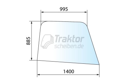 Seitenscheibe rechts für JCB Teleskoplader 525-60 T4i