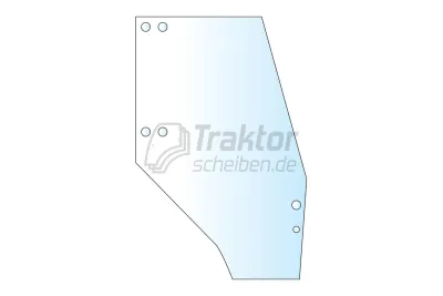 Türscheibe rechts für Deutz-Fahr AgroStar 4.61 / 4.71 - Nachbau-Produkt -