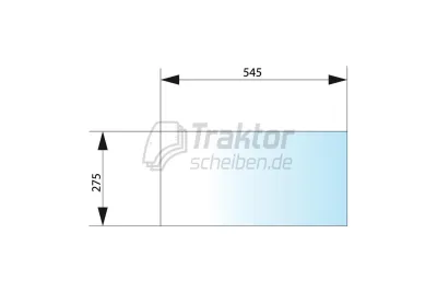 Türscheibe unten klar passend fü...